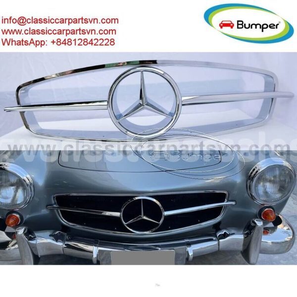 Big with watermark mercedes 190sl roadster front grille 1